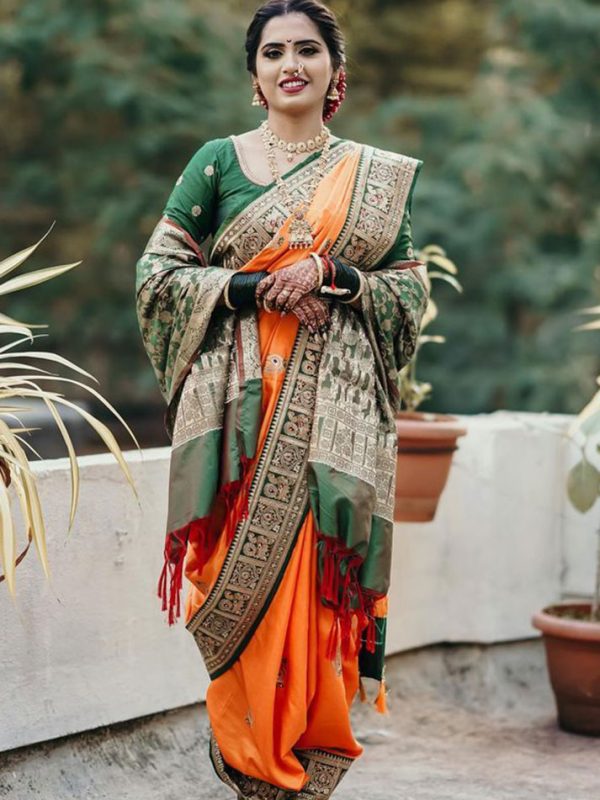 Purple Paithani Saree