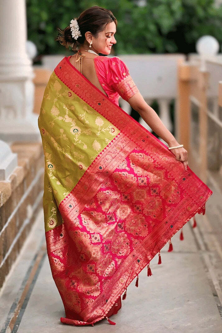 Indian Wedding Banarasi Saree - Image 2