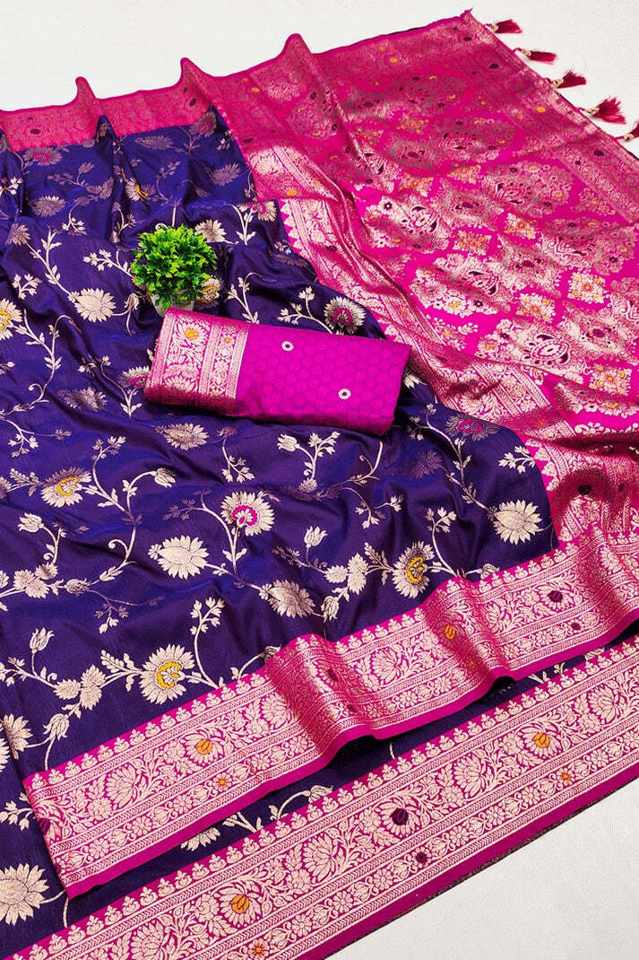 Indian Wedding Banarasi Saree - Image 3